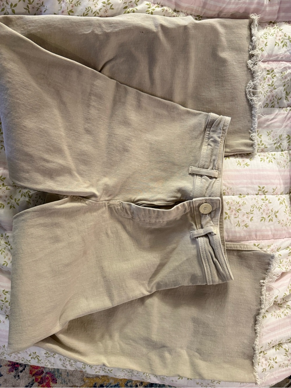 ZARA Beige Wide-Leg Pants - Neutral Casual Staple